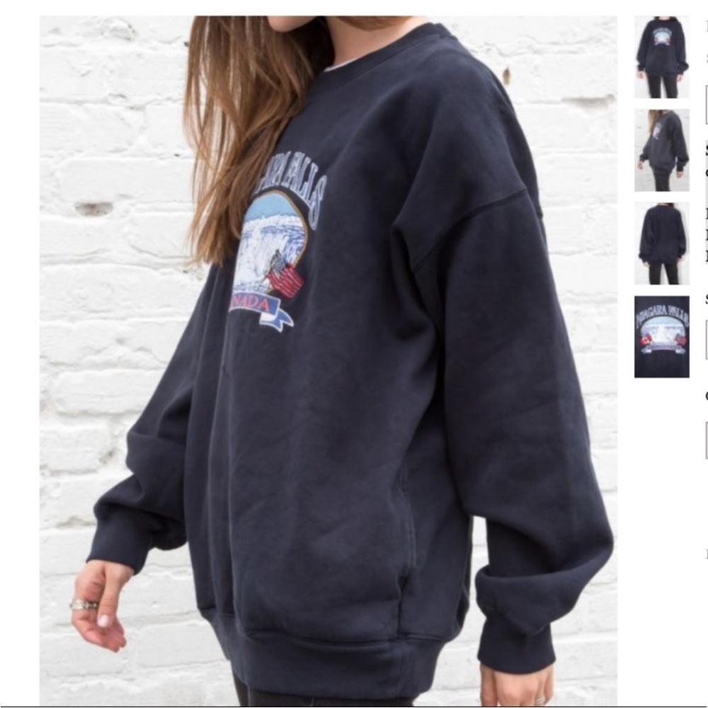 Brandy Melville Niagar falls canda oversize crewneck - Picture 3 of 16